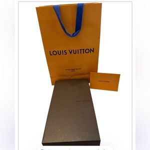 Louis Vuitton Drawer Gift Box 6.5 x 11.5 w/ Shopping Bag & Card – Authentic